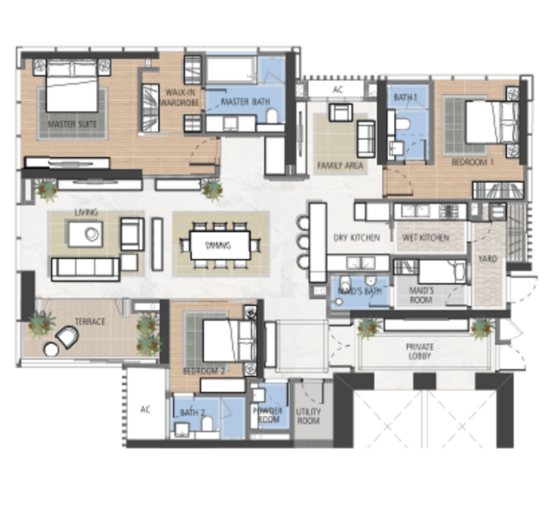 The Astaka @ 1 Bukit Senyum - Floor Plan - iProperty.com.my