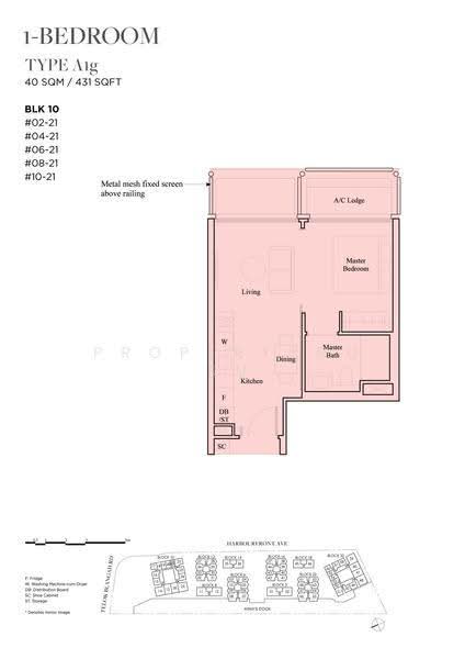 The Reef at King's Dock, 8 Harbourfront Avenue, Harbourfront / Telok Blangah, 1 Bedroom, 484 sqft, Condominium For Rent, by Maybelle Ng Hui Ping, 25303679 - 2D - PropertyGuru.com.sg