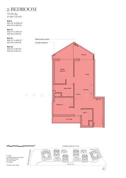 The Reef at King's Dock, 6 Harbourfront Avenue, Harbourfront / Telok Blangah, 1 Bedroom, 484 sqft, Condominium For Rent, by Irene Pok, 25294389 - 2D - PropertyGuru.com.sg