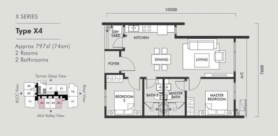 TRIA Seputeh in 9 Seputeh, Kuala Lumpur - Floor Plan - iProperty.com.my