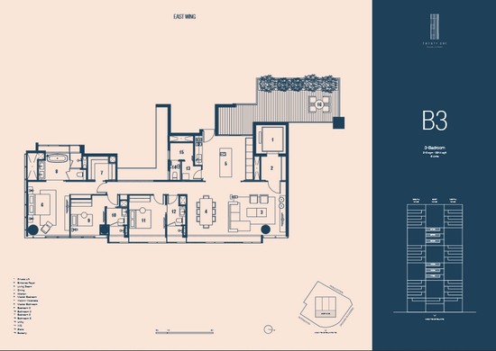 TwentyOne Angullia Park - Floor Plan