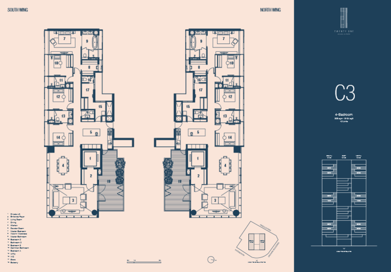 TwentyOne Angullia Park, 21 Angullia Park, 4 Bedrooms, 3,122 sqft, Condominium For Rent, by Kenneth Shi, 500126342 - Type C3 - PropertyGuru.com.sg