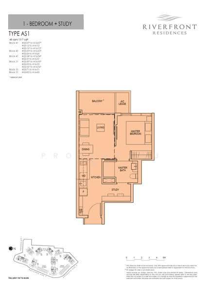 Riverfront Residences, 41 Hougang Avenue 7, Hougang / Punggol / Sengkang, 1 Bedroom, 517 sqft, Condominium For Sale, by Leo Lim, 500272671 - 2D - PropertyGuru.com.sg