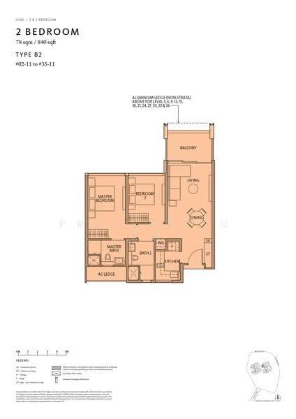 Riviere, 3 Jiak Kim Street, Alexandra / Commonwealth, 2 Bedrooms, 840 sqft, Condominium For Rent, by Claire Tan, 500281555 - 2D - PropertyGuru.com.sg