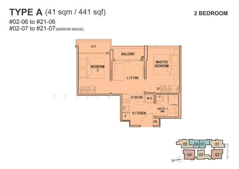 RV Altitude, 344 River Valley Road, Orchard / River Valley, 2 Bedrooms, 441 sqft, Condominium For Sale, by Megan Yvonne, 23990140 - 2D - PropertyGuru.com.sg