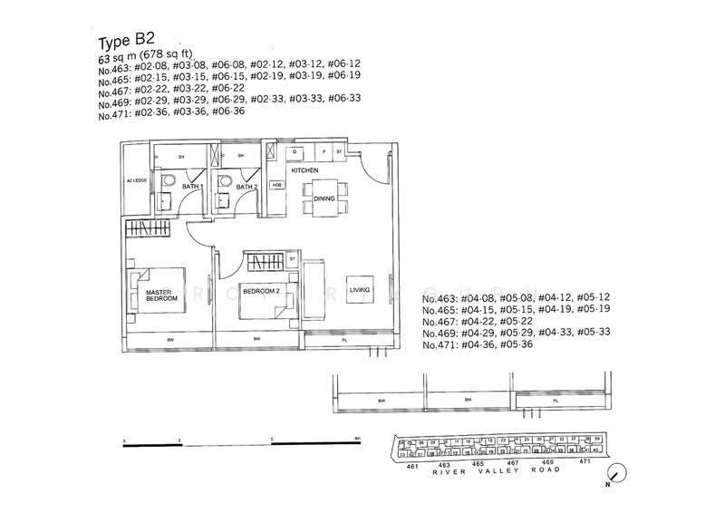 RV Residences, 469 River Valley Road, Tanglin / Holland / Bukit Timah, 2 Bedrooms, 678 sqft, Condominium For Rent, by Eric Leong Yi Da, 21697860 - 2D - PropertyGuru.com.sg