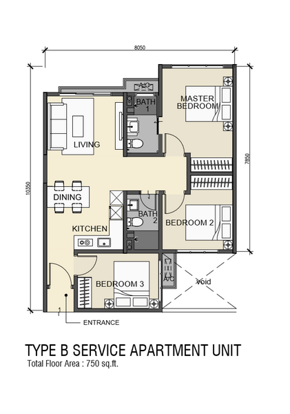 Service Residence for Rent at Plaza @ Kelana Jaya - YC Chan - PropertyGuru.com.my