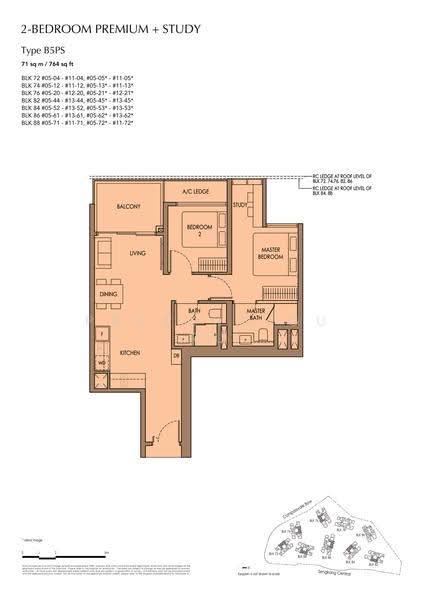 Sengkang Grand Residences, 74 Compassvale Bow, Hougang / Punggol / Sengkang, 2 Bedrooms, 764 sqft, Condominium For Rent, by Eugene Kang, 500281994 - 2D - PropertyGuru.com.sg