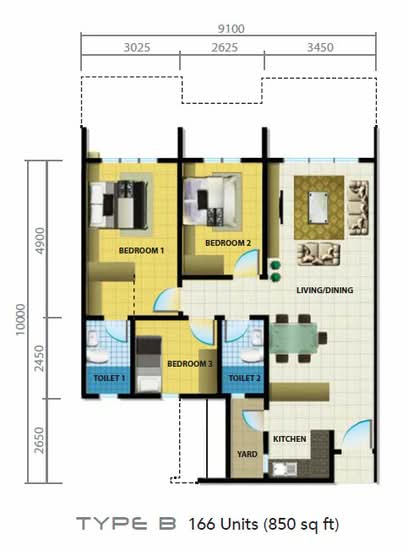 Residensi Rampai (The Parc Tower) - Floor Plan - iProperty.com.my