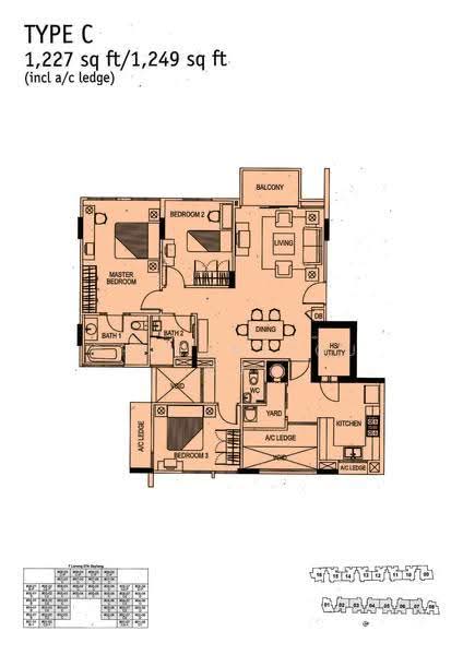 Sims Green, 7 Lorong 27A Geylang, Eunos / Geylang / Paya Lebar, 3 Bedrooms, 1,249 sqft, Apartment For Sale, by ARNIE LEE, 500276932 - 2D - PropertyGuru.com.sg