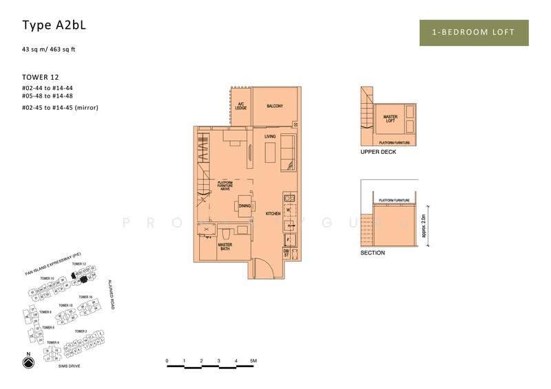Sims Urban Oasis, 12 Sims Drive, Eunos / Geylang / Paya Lebar, 1 Bedroom, 463 sqft, Condominium For Sale, by Shaun Chu, 500172768 - 2D - PropertyGuru.com.sg