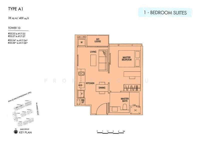 Sims Urban Oasis, 10 Sims Drive, Eunos / Geylang / Paya Lebar, 1 Bedroom, 409 sqft, Condominium For Rent, by Philip Chong, 500284706 - 2D - PropertyGuru.com.sg