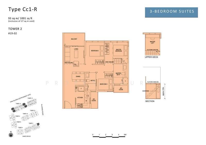 Sims Urban Oasis, 2 Sims Drive, Eunos / Geylang / Paya Lebar, 3 Bedrooms, 1,001 sqft, Condominium For Sale, by Calvin Foo 符致祥, 500125602 - 2D - PropertyGuru.com.sg