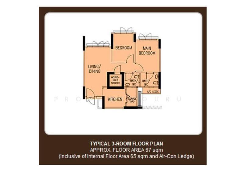 335A Yishun Riverwalk, 335A Yishun Street 31, Sembawang / Yishun, 2 Bedrooms, 721 sqft, HDB Flat For Sale, by Chris Tan, 500227196 - 2D - PropertyGuru.com.sg