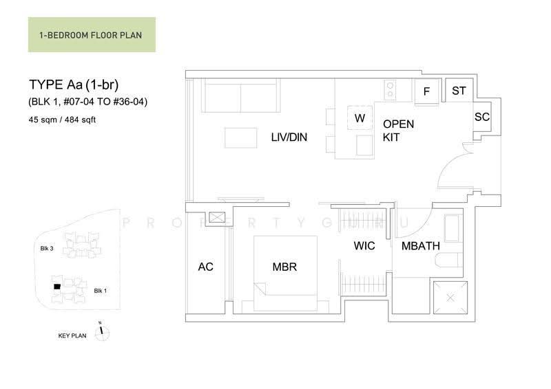 Sky Vue, Bishan Street 14, Ang Mo Kio / Bishan / Thomson, 1 Bedroom, 484 sqft, Condominium For Sale, by Eunice Chong, 500276751 - 2D - PropertyGuru.com.sg
