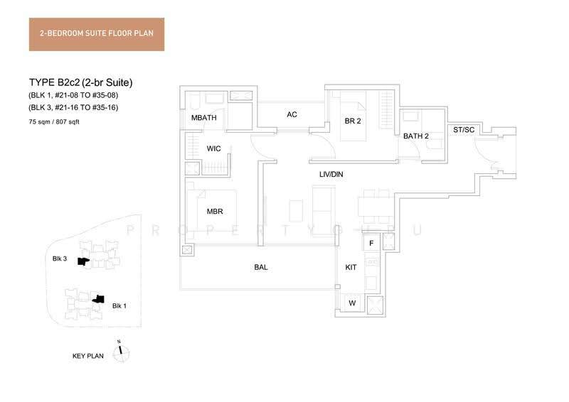 Sky Vue, 1 Bishan Street 15, Ang Mo Kio / Bishan / Thomson, 2 Bedrooms, 807 sqft, Condominium For Sale, by Carollyn Ong, 500281573 - 2D - PropertyGuru.com.sg