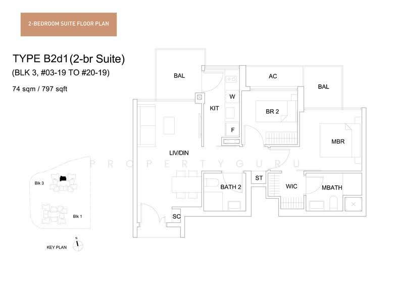 Sky Vue, 3 Bishan Street 15, Ang Mo Kio / Bishan / Thomson, 2 Bedrooms, 797 sqft, Condominium For Sale, by Jolin Lee, 500284659 - 2D - PropertyGuru.com.sg