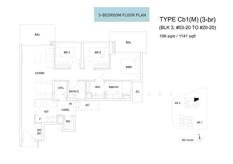 Sky Vue, 3 Bishan Street 15, Ang Mo Kio / Bishan / Thomson, 2 Bedrooms, 1,141 sqft, Condominium For Rent, by Mark Chee, 500294095 - 2D - PropertyGuru.com.sg
