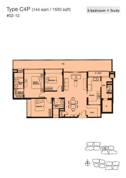 The Spectrum, 505 Pasir Panjang Road, Buona Vista / West Coast / Clementi New Town, 3 Bedrooms, 1,550 sqft, Condominium For Sale, by Henry Chew, 500277150 - 2D - PropertyGuru.com.sg