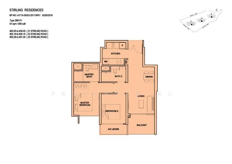 Stirling Residences, 21 Stirling Road, Alexandra / Commonwealth, 2 Bedrooms, 689 sqft, Condominium For Sale, by Corin Chen, 500276417 - 2D - PropertyGuru.com.sg