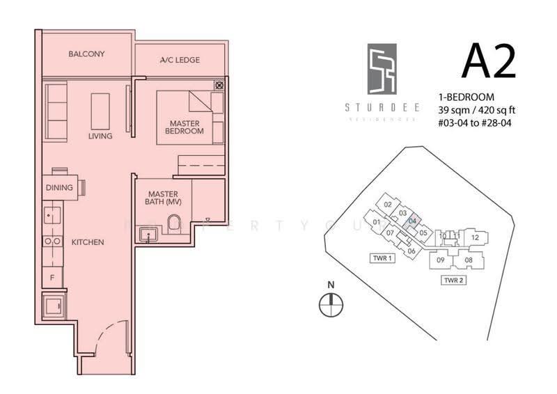 Sturdee Residences, Sturdee Road, Farrer Park / Serangoon Rd, 1 Bedroom, 420 sqft, Condominium For Rent, by Joseph Khoo, 500275990 - 2D - PropertyGuru.com.sg