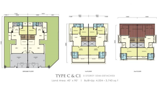 Phase 12A @ Precinct 12 Desa Tebrau - Floor Plan - iProperty.com.my