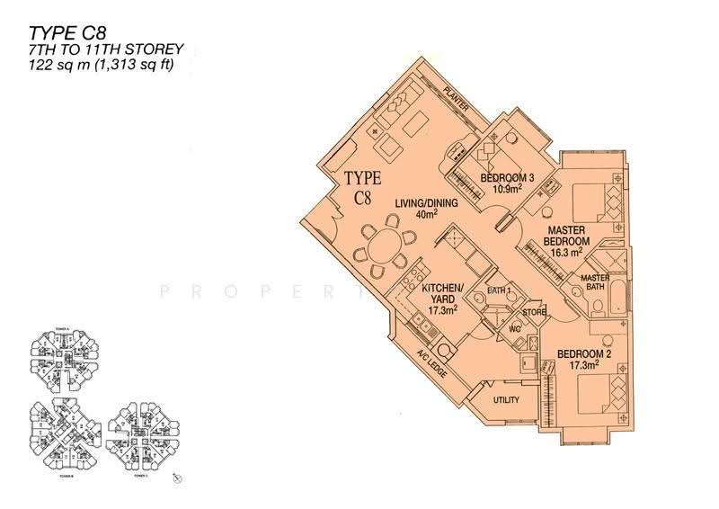 Sunshine Plaza, 10 Prinsep Link, Beach Road / Bugis / Rochor, 3 Bedrooms, 1,313 sqft, Apartment For Sale, by ARNIE LEE, 500291412 - 2D - PropertyGuru.com.sg