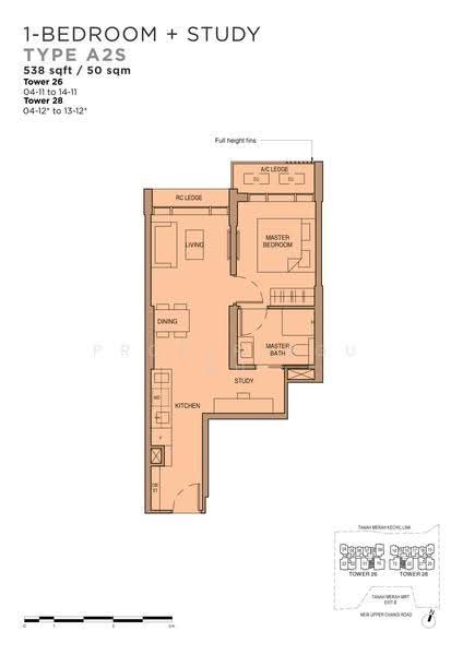 Sceneca Residence, 28 Tanah Merah Kechil Link, Bedok / Upper East Coast, 1 Bedroom, 538 sqft, Condominium For Rent, by Judy Leow, 500277028 - 2D - PropertyGuru.com.sg