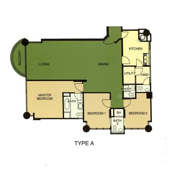 The Tanamera, 1 Tanah Merah Kechil Road, Bedok / Upper East Coast, 3 Bedrooms, 1,518 sqft, Condominium For Sale, by Goh Siak Kon (Ricky), 500176911 - 2D - PropertyGuru.com.sg