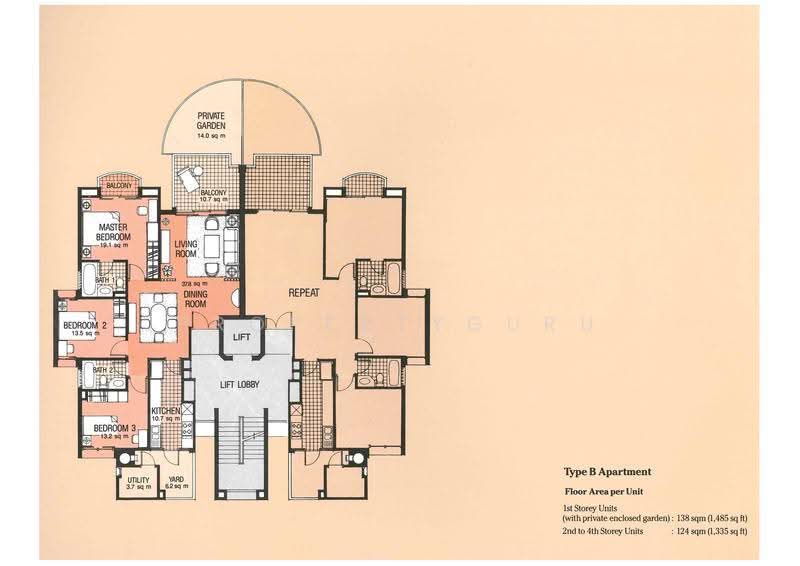 Tanglin Park, 1 Ridley Park, Tanglin / Holland / Bukit Timah, 3 Bedrooms, 1,335 sqft, Condominium For Rent, by Gilad Coppersmith, 500280394 - 2D - PropertyGuru.com.sg
