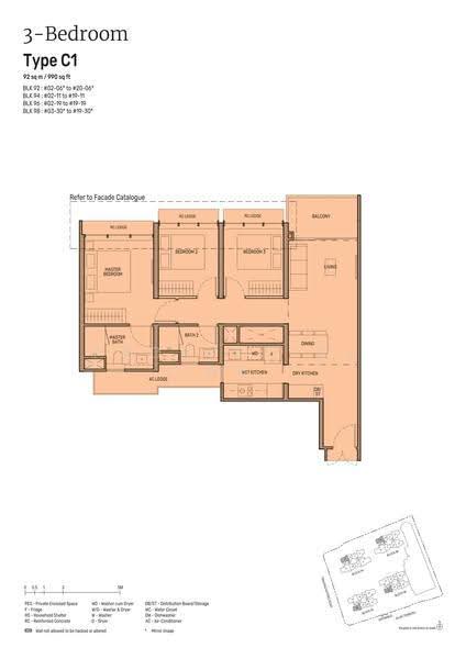 Tembusu Grand, 94 Jalan Tembusu, East Coast / Marine Parade, 3 Bedrooms, 990 sqft, Condominium For Sale, by Khai Yuen Hong, 500152084 - 2D - PropertyGuru.com.sg