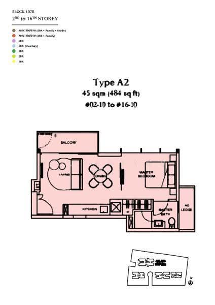 The Tembusu, 107D Tampines Road, Hougang / Punggol / Sengkang, 1 Bedroom, 484 sqft, Condominium For Sale, by Louis Kwek, 500286639 - 2D - PropertyGuru.com.sg