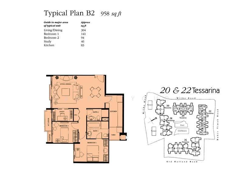The Tessarina, 22 Wilby Road, Tanglin / Holland / Bukit Timah, 2 Bedrooms, 958 sqft, Condominium For Sale, by Jenny Chen, 500277360 - 2D - PropertyGuru.com.sg