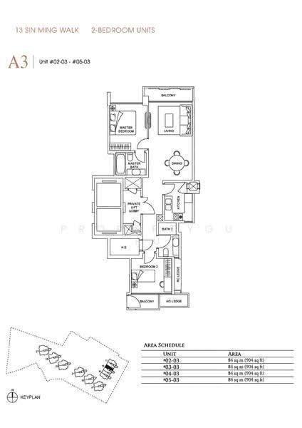 Thomson Grand, 23 Sin Ming Walk, Ang Mo Kio / Bishan / Thomson, 2 Bedrooms, 947 sqft, Condominium For Rent, by Ally Khoo, 23315725 - 2D - PropertyGuru.com.sg