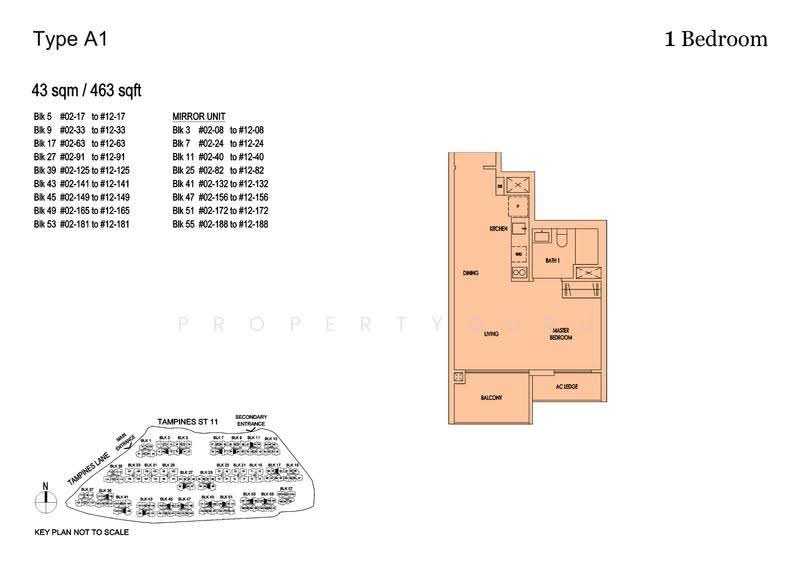 Treasure at Tampines, 57 Tampines Lane, Pasir Ris / Tampines, 1 Bedroom, 463 sqft, Condominium For Rent, by Eugene Ho, 500231000 - 2D - PropertyGuru.com.sg