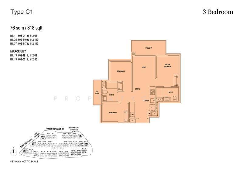 Treasure at Tampines, 57 Tampines Lane, Pasir Ris / Tampines, 3 Bedrooms, 500 sqft, Condominium For Sale, by QA Agent, 500039514 - 2D - PropertyGuru.com.sg