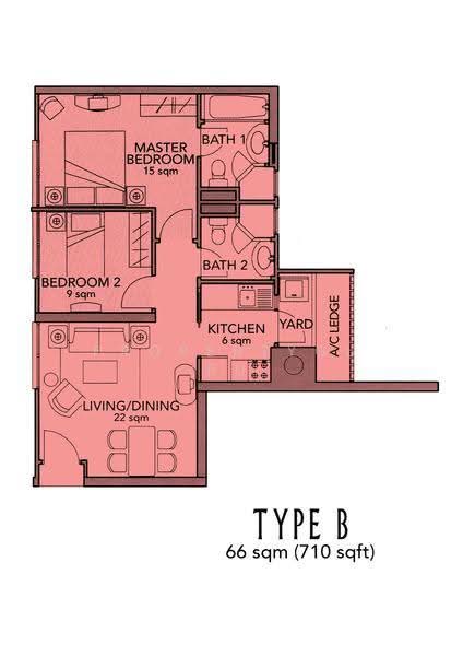 Trellis Towers, 700 Toa Payoh Lorong 1, Balestier / Toa Payoh, 2 Bedrooms, 710 sqft, Condominium For Rent, by Kenny Tay, 500280715 - 2D - PropertyGuru.com.sg