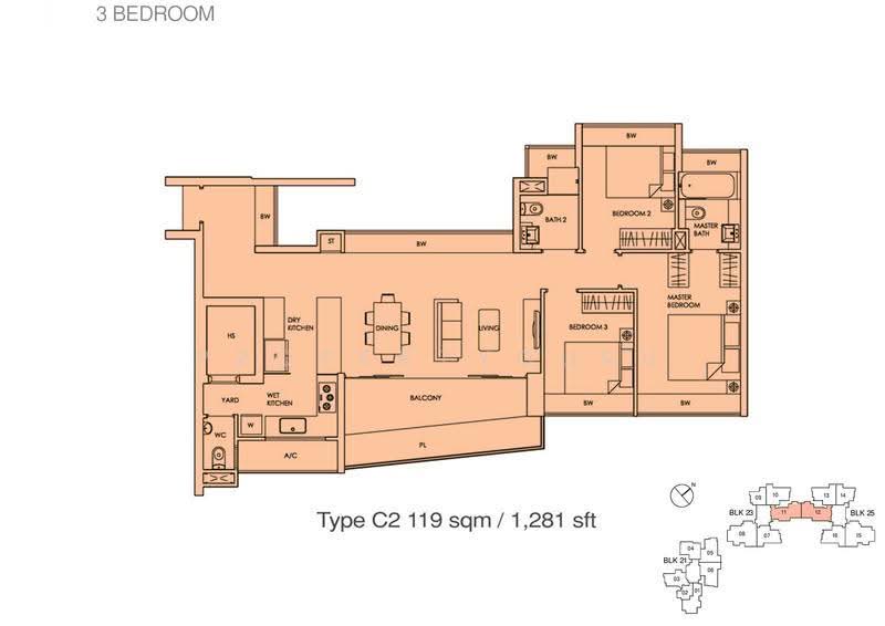 Trevista, 25 Lorong 3 Toa Payoh, Balestier / Toa Payoh, 3 Bedrooms, 1,270 sqft, Condominium For Rent, by Vincent Chan Koon Koon, 21232621 - 2D - PropertyGuru.com.sg