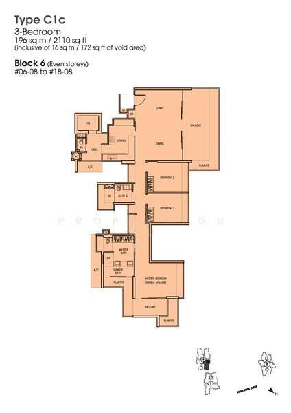 The Trizon, 6 Ridgewood Close, Tanglin / Holland / Bukit Timah, 3 Bedrooms, 2,110 sqft, Condominium For Sale, by Jenny YEO, 500270892 - 2D - PropertyGuru.com.sg