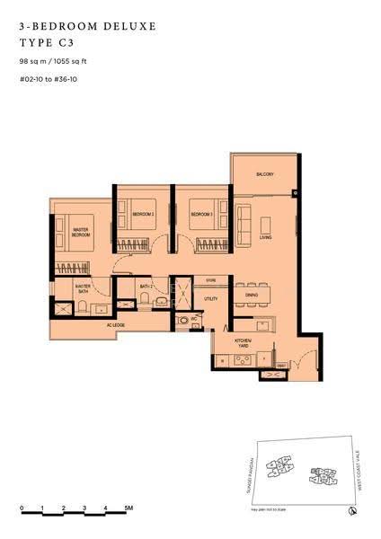 Twin VEW, 93 West Coast Vale, Buona Vista / West Coast / Clementi New Town, 3 Bedrooms, 1,055 sqft, Condominium For Rent, by Tan Chea Yang, 24077951 - 2D - PropertyGuru.com.sg