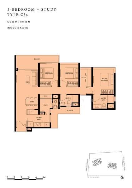 Twin VEW, 91 West Coast Vale, Buona Vista / West Coast / Clementi New Town, 3 Bedrooms, 1,141 sqft, Condominium For Sale, by Wu QiuTing Felicia, 500274560 - 2D - PropertyGuru.com.sg