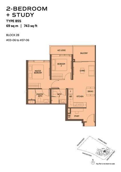 Union Square Residences, 28 Havelock Road,, Boat Quay / Raffles Place / Marina, 2 Bedrooms, 721 sqft, Condominium For Sale, by Desmond Koh, 500288049 - 2D - PropertyGuru.com.sg