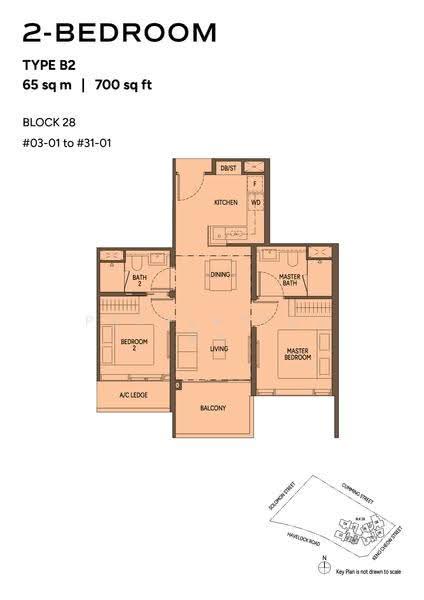 Union Square Residences, 28 Havelock Road,, Boat Quay / Raffles Place / Marina, 2 Bedrooms, 700 sqft, Condominium For Sale, by Pauline Ong, 500273385 - 2D - PropertyGuru.com.sg