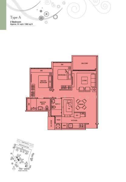 Waterfront Waves, 766 Bedok Reservoir Road, Bedok / Upper East Coast, 2 Bedrooms, 969 sqft, Condominium For Sale, by Bryan Ng, 500291453 - 2D - PropertyGuru.com.sg