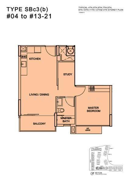 Watertown, 69 Punggol Central, Hougang / Punggol / Sengkang, 1 Bedroom, 581 sqft, Condominium For Rent, by Isaac Neo, 500298095 - 2D - PropertyGuru.com.sg