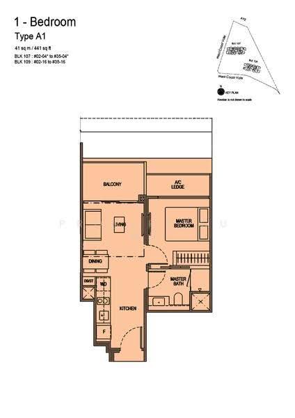Whistler Grand, 109 West Coast Vale, Buona Vista / West Coast / Clementi New Town, 1 Bedroom, 441 sqft, Condominium For Rent, by Mak G Y, 500278755 - 2D - PropertyGuru.com.sg