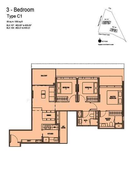 Whistler Grand, 107 West Coast Vale, Buona Vista / West Coast / Clementi New Town, 3 Bedrooms, 958 sqft, Condominium For Sale, by Damon Koh, 60073117 - 2D - PropertyGuru.com.sg