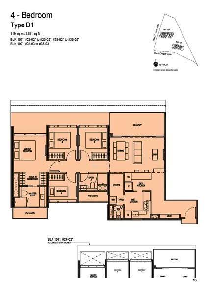 Whistler Grand, 107 West Coast Vale, Buona Vista / West Coast / Clementi New Town, 4 Bedrooms, 1,281 sqft, Condominium For Rent, by Vincent Woon, 500275799 - 2D - PropertyGuru.com.sg
