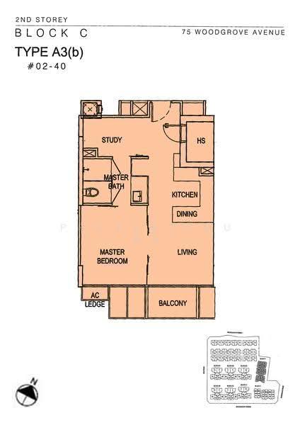 Woodhaven, 75 Woodgrove Avenue, Admiralty / Woodlands, 1 Bedroom, 603 sqft, Condominium For Rent, by Alex Ang, 25628640 - 2D - PropertyGuru.com.sg