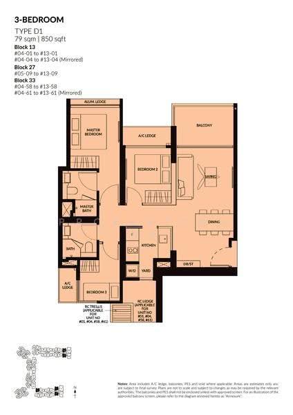 The Woodleigh Residences, Bidadari Park Drive, Macpherson / Potong Pasir, 3 Bedrooms, 850 sqft, Condominium For Sale, by Dennis Li, 500290465 - 2D - PropertyGuru.com.sg